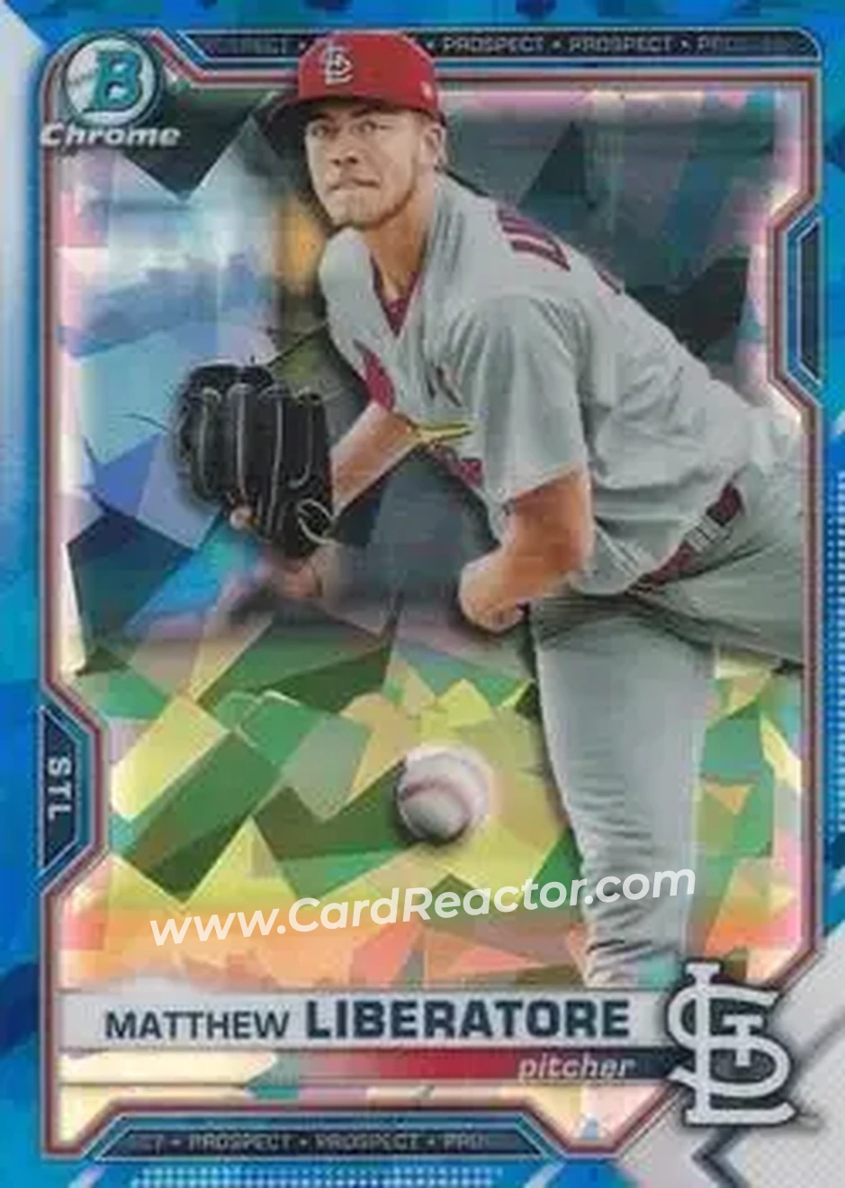 2021 Bowman Sapphire Edition #BCP-29 - Matthew Liberatore - St. Louis Cardinals - Front