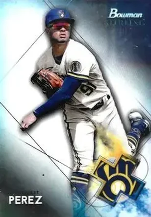 2021 Bowman Sterling #BSP-24 - Hedbert Perez - Milwaukee Brewers