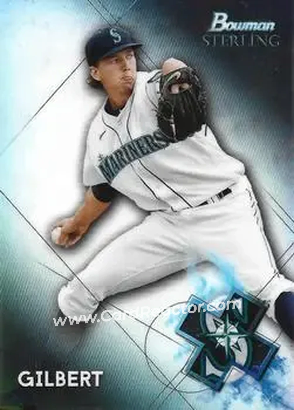 2021 Bowman Sterling #BSP-28 - Logan Gilbert - Seattle Mariners - Front