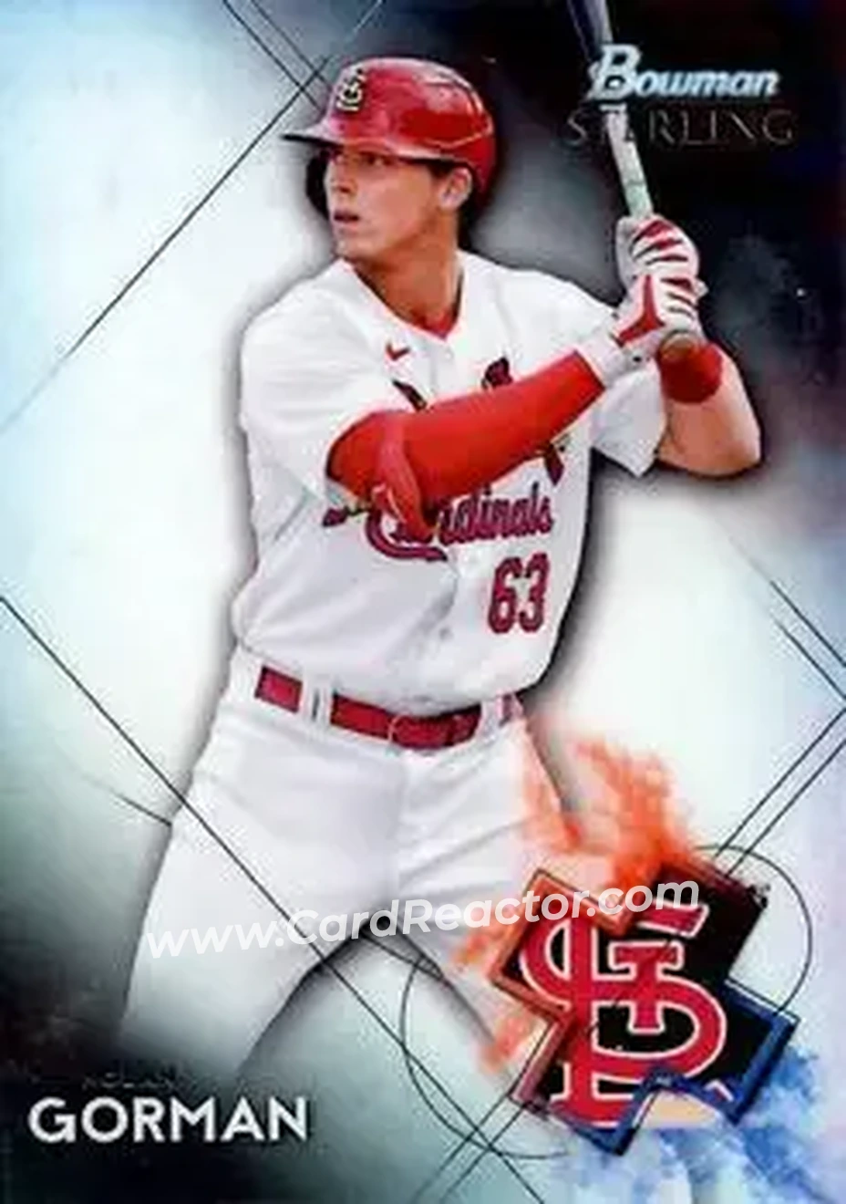 2021 Bowman Sterling #BSP-30 - Nolan Gorman - St. Louis Cardinals - Front