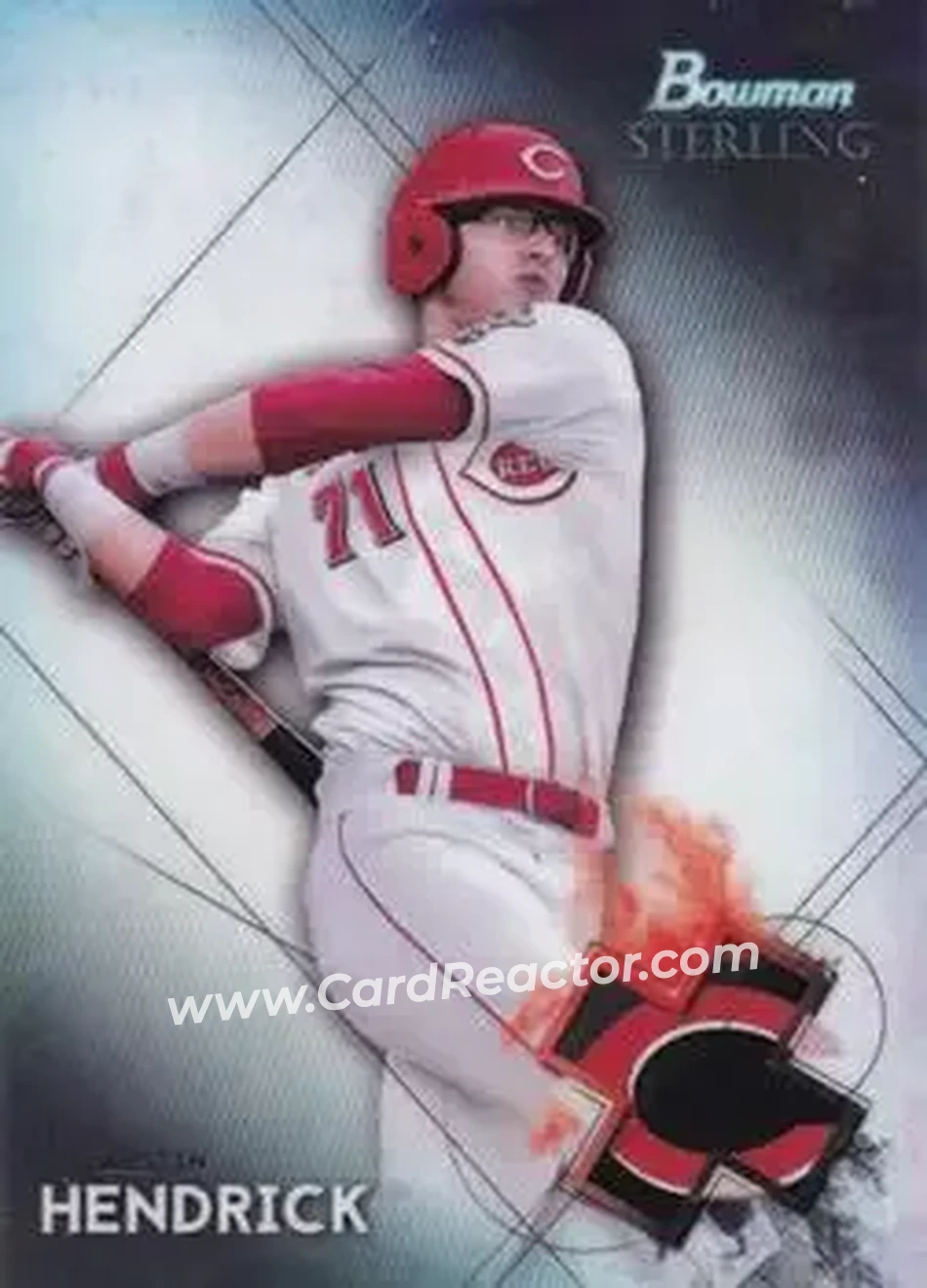 2021 Bowman Sterling #BSP-43 - Austin Hendrick - Cincinnati Reds - Front