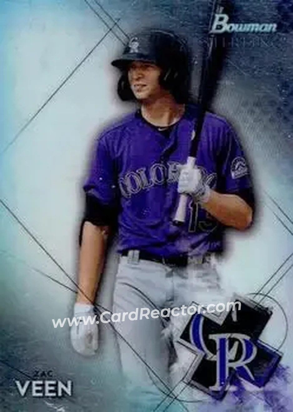 2021 Bowman Sterling #BSP-44 - Zac Veen - Colorado Rockies - Front
