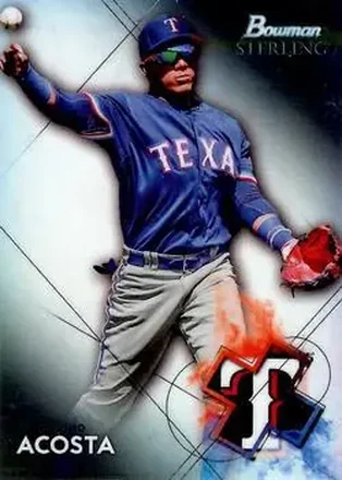 2021 Bowman Sterling #BSP-48 - Maximo Acosta - Texas Rangers