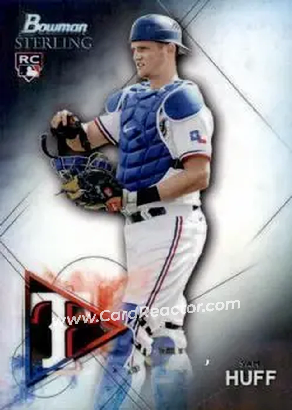 2021 Bowman Sterling #BSR-51 - Sam Huff - Texas Rangers - Front