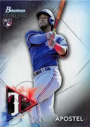 2021 Bowman Sterling #BSR-69 - Sherten Apostel - Texas Rangers