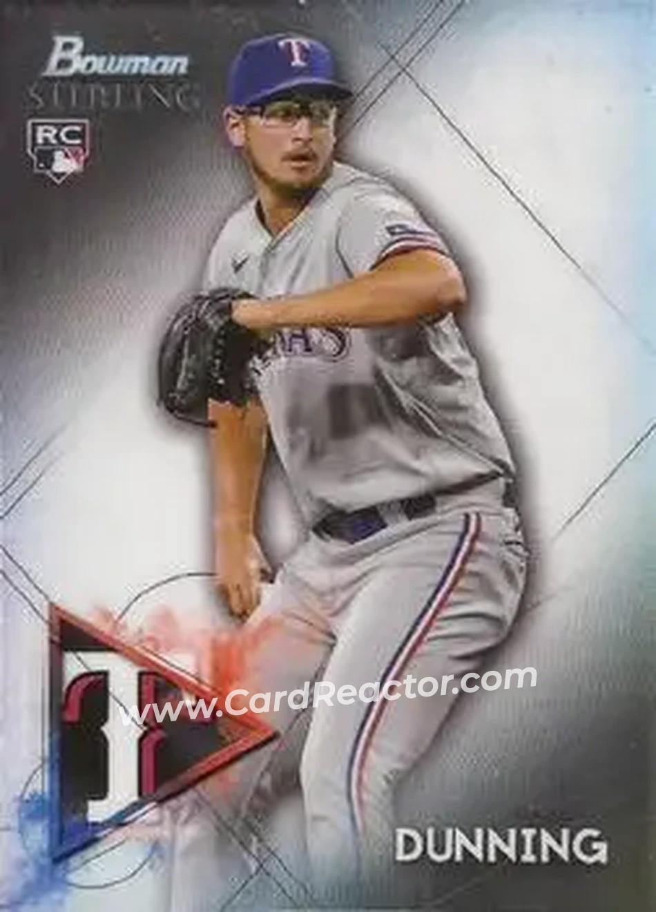 2021 Bowman Sterling #BSR-70 - Dane Dunning - Texas Rangers - Front