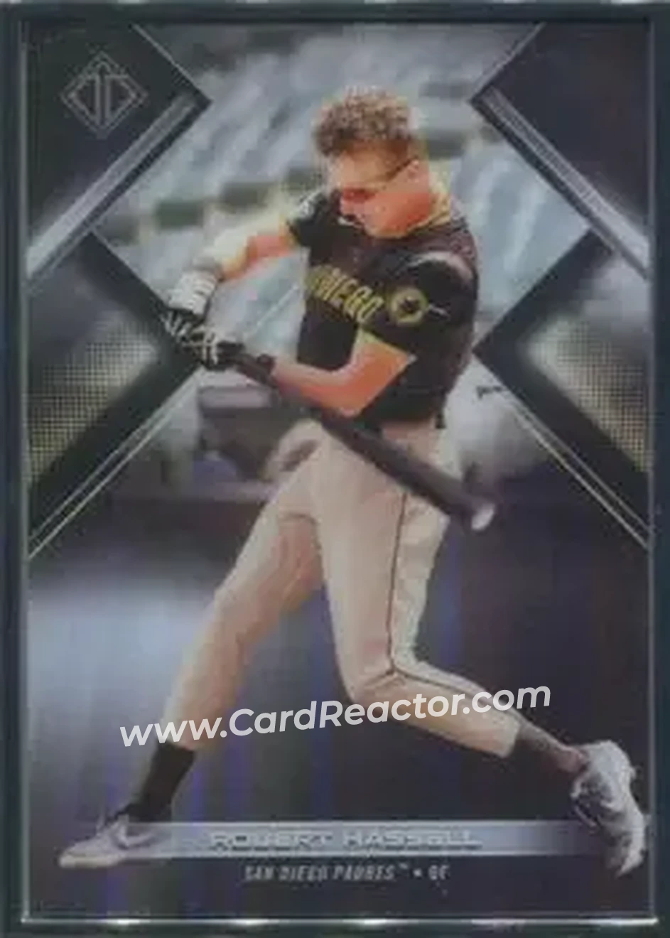 2021 Bowman Transcendent Collection #24 - Robert Hassell III - San Diego Padres - Front 2021 Bowman Transcendent Collection #24 - Robert Hassell III - San Diego Padres - Front