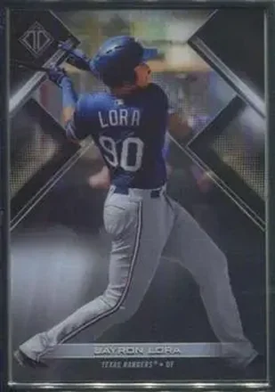 2021 Bowman Transcendent Collection #28 - Bayron Lora - Texas Rangers