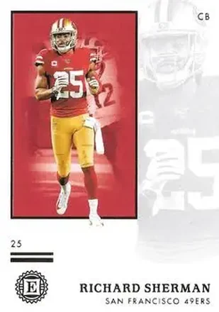 2020 Panini Encased #89 - Richard Sherman - San Francisco 49ers