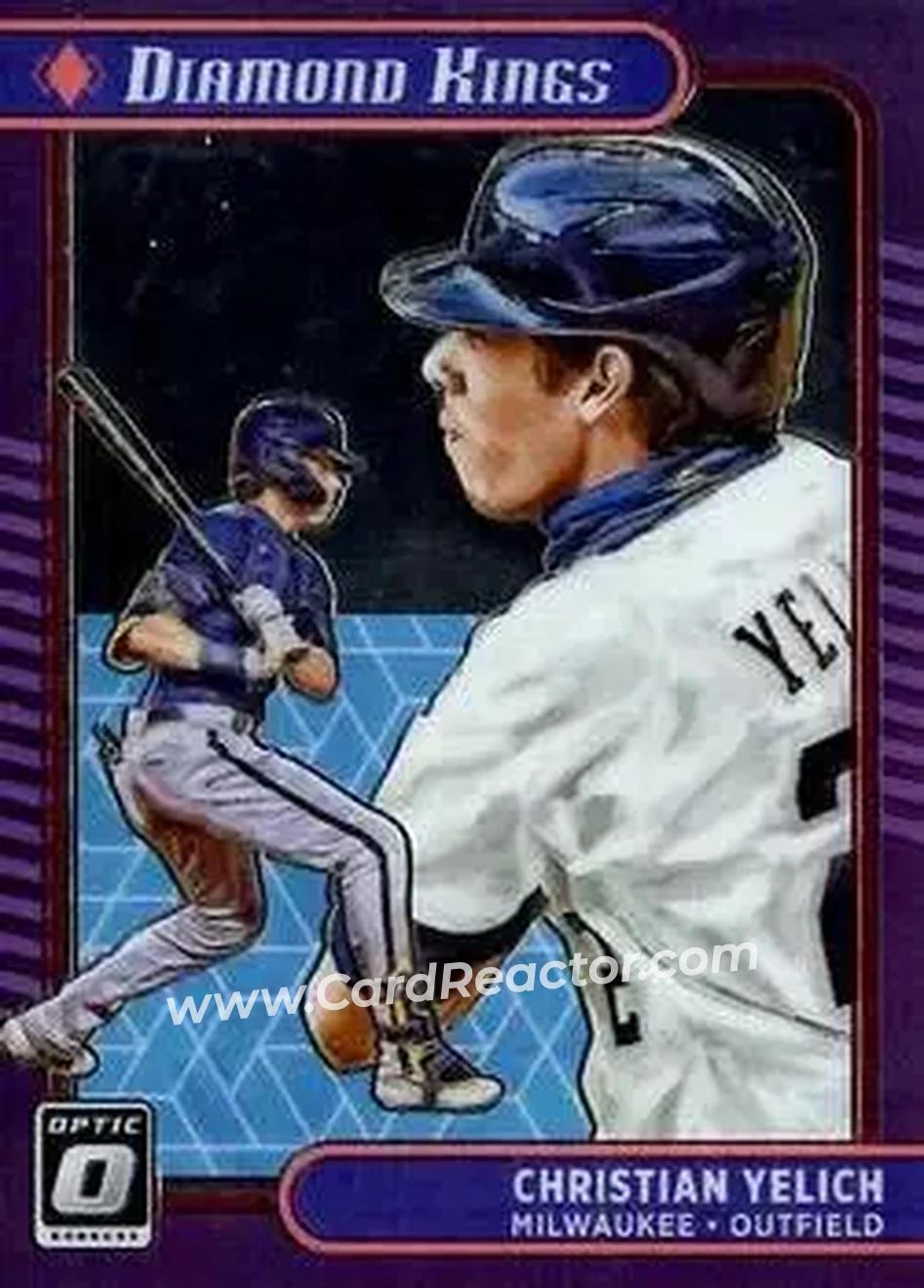 2021 Donruss Optic #24 - Christian Yelich - Milwaukee Brewers - Front 2021 Donruss Optic #24 - Christian Yelich - Milwaukee Brewers - Front