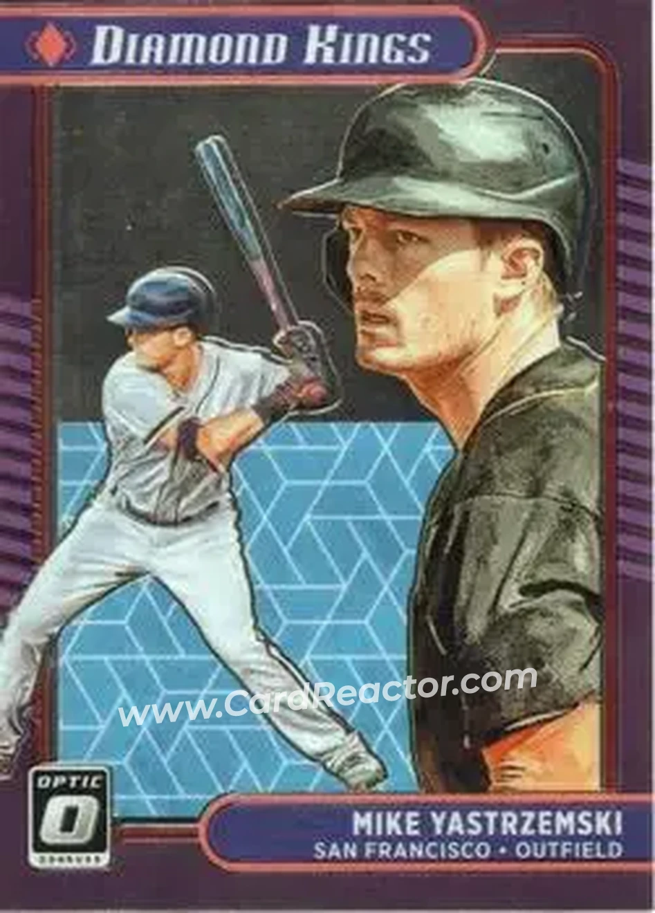 2021 Donruss Optic #28 - Mike Yastrzemski - San Francisco Giants - Front 2021 Donruss Optic #28 - Mike Yastrzemski - San Francisco Giants - Front
