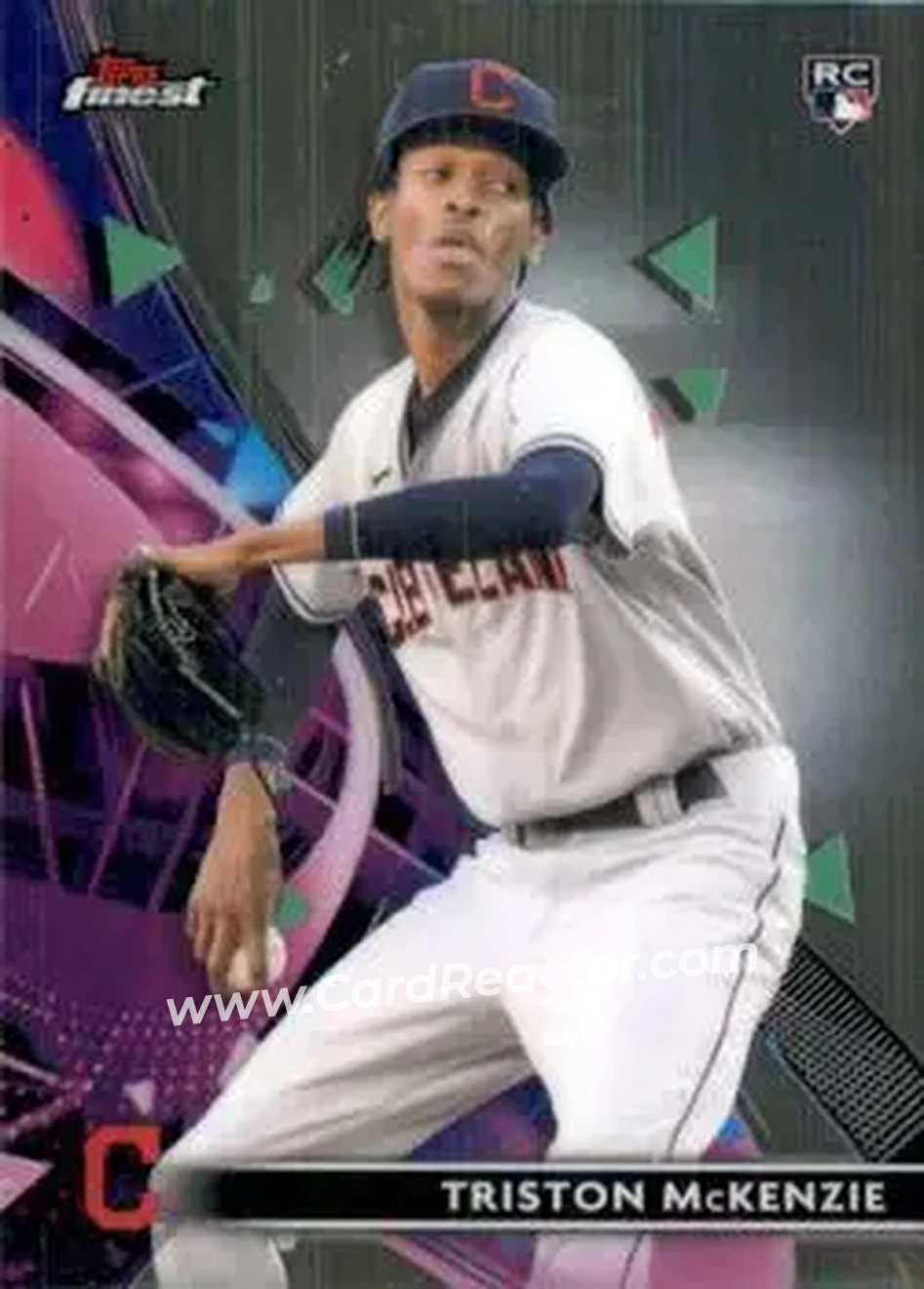 2021 Finest #30 - Triston McKenzie - Cleveland Indians - Front