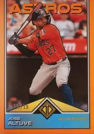 2024 Topps Transcendent Collection - Orange Refractor #57 - Jose Altuve - Houston Astros