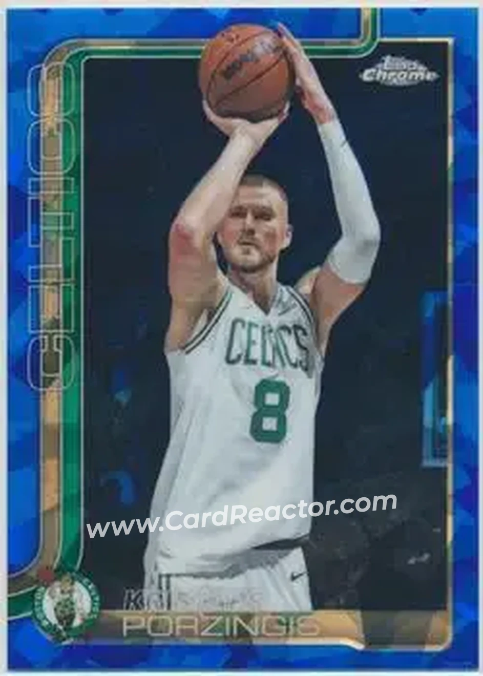 2025-26 Topps Chrome Sapphire Edition #41 - Kristaps Porziņģis - Boston Celtics - Front