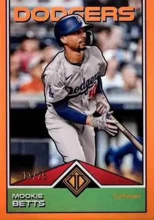 2024 Topps Transcendent Collection - Orange Refractor #95 - Mookie Betts - Los Angeles Dodgers