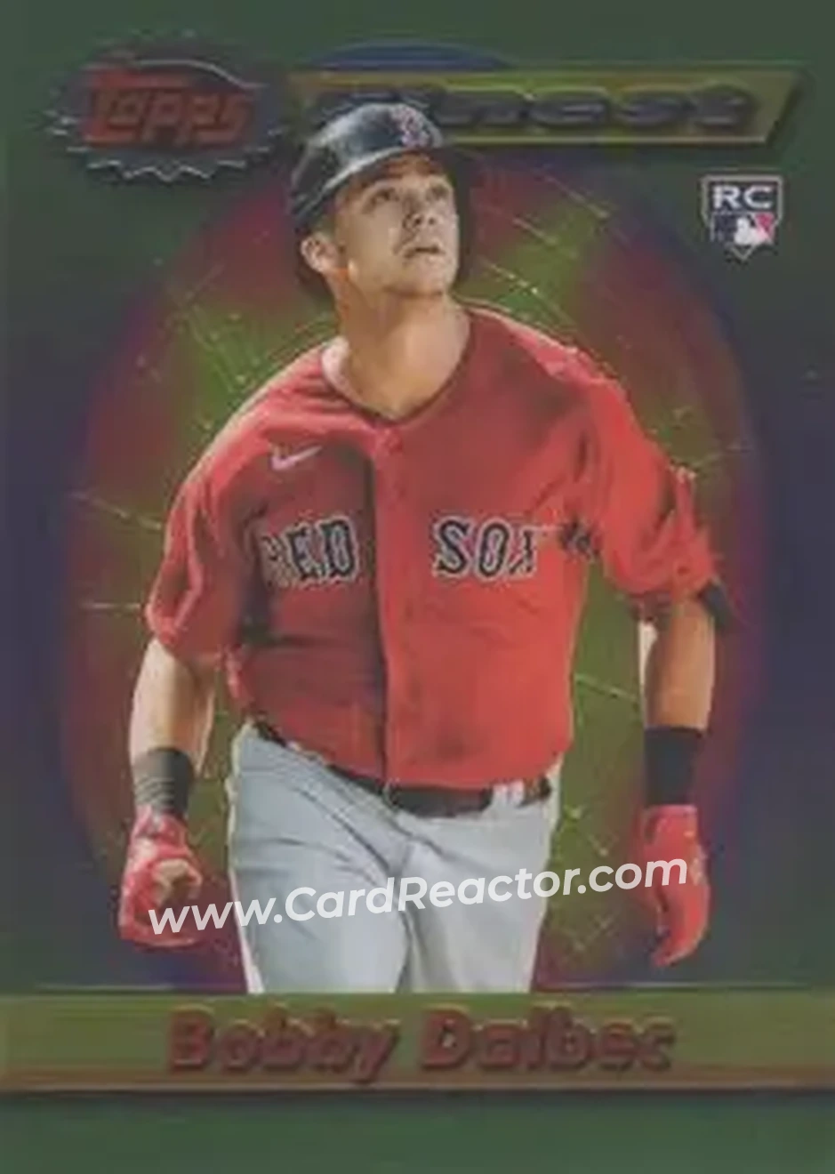2021 Finest Flashbacks #28 - Bobby Dalbec - Boston Red Sox - Front