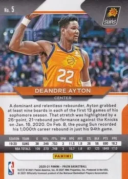 Back of Deandre Ayton