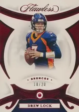2020 Panini Flawless #14 - Drew Lock - Denver Broncos