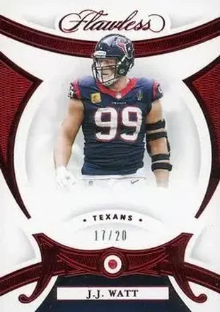 2020 Panini Flawless #18 - J.J. Watt - Houston Texans