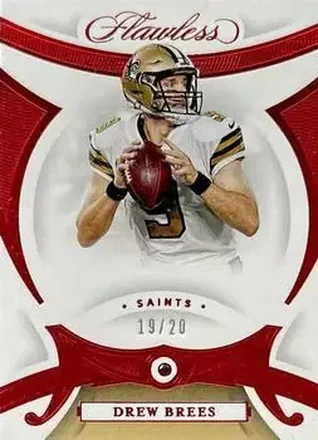 2020 Panini Flawless #31 - Drew Brees - New Orleans Saints