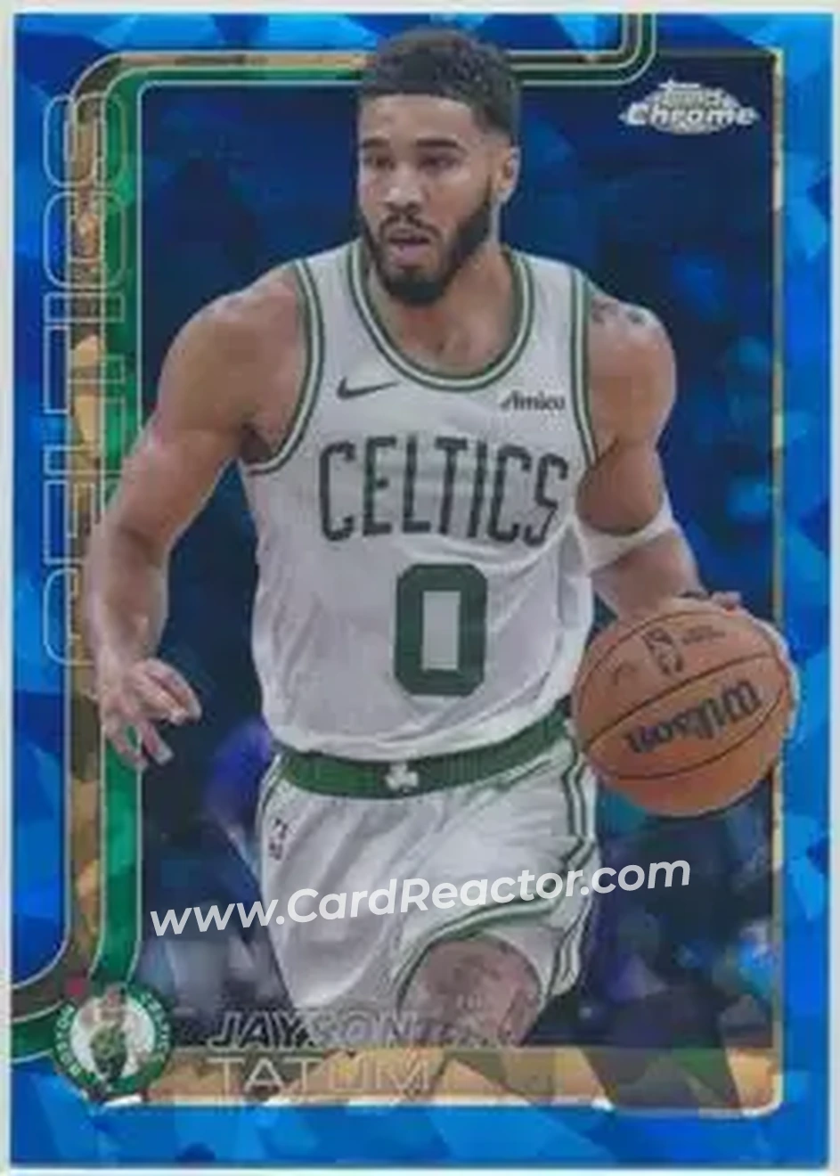 2025-26 Topps Chrome Sapphire Edition #49 - Jayson Tatum - Boston Celtics - Front