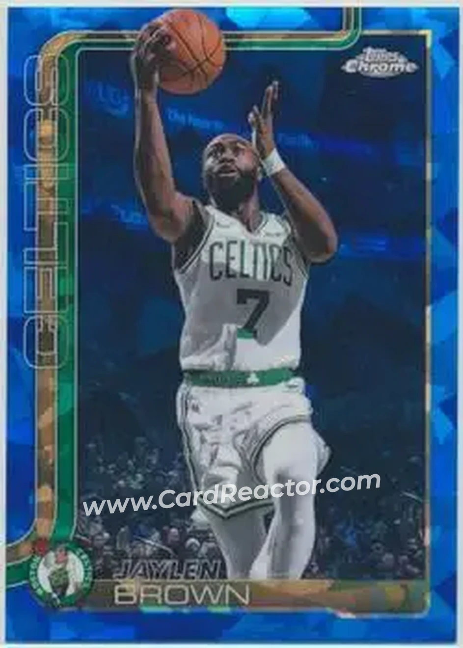 2025-26 Topps Chrome Sapphire Edition #51 - Jaylen Brown - Boston Celtics - Front