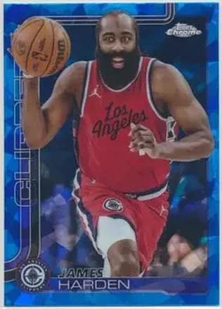 2025-26 Topps Chrome Sapphire Edition #54 - James Harden - Los Angeles Clippers