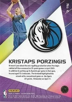 Back of Kristaps Porziņģis