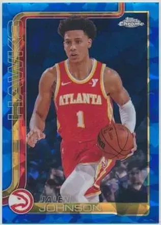 2025-26 Topps Chrome Sapphire Edition #56 - Jalen Johnson - Atlanta Hawks