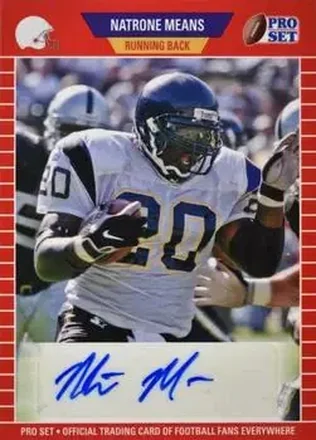 2021 Pro Set Sports #PSA-NM1 - Natrone Means - San Diego Chargers
