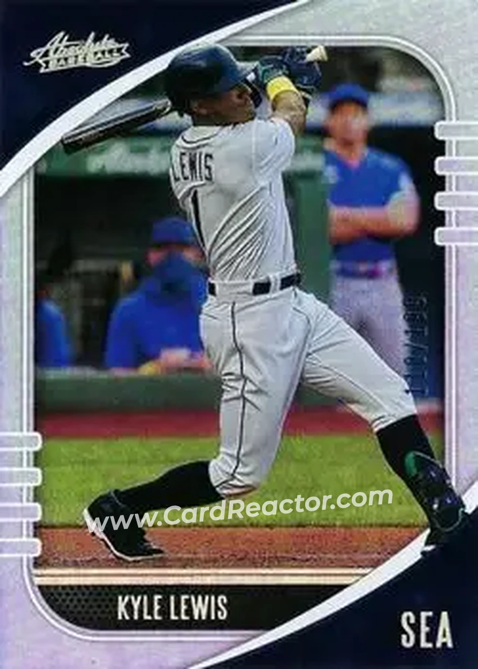 2021 Panini Absolute - Holo Silver #33 - Kyle Lewis - Seattle Mariners - Front 2021 Panini Absolute - Holo Silver #33 - Kyle Lewis - Seattle Mariners - Front