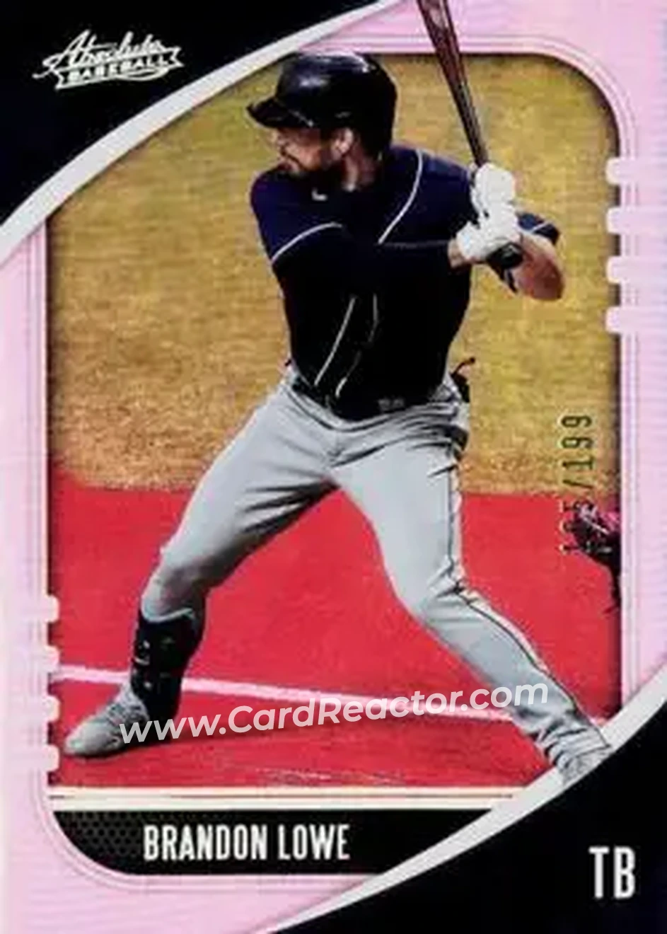 2021 Panini Absolute - Holo Silver #45 - Brandon Lowe - Tampa Bay Rays - Front 2021 Panini Absolute - Holo Silver #45 - Brandon Lowe - Tampa Bay Rays - Front