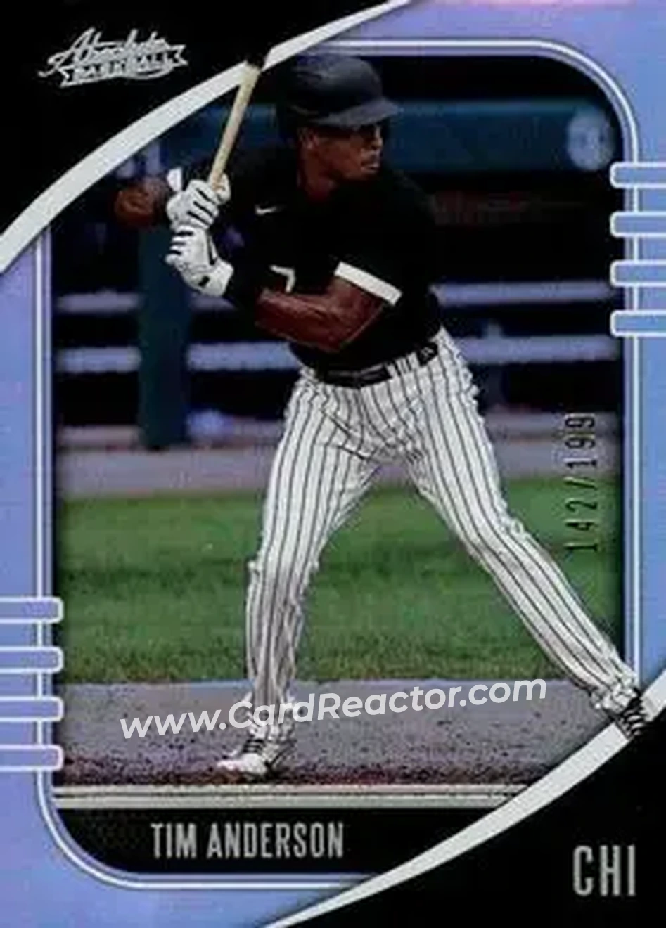 2021 Panini Absolute - Holo Silver #49 - Tim Anderson - Chicago White Sox - Front 2021 Panini Absolute - Holo Silver #49 - Tim Anderson - Chicago White Sox - Front
