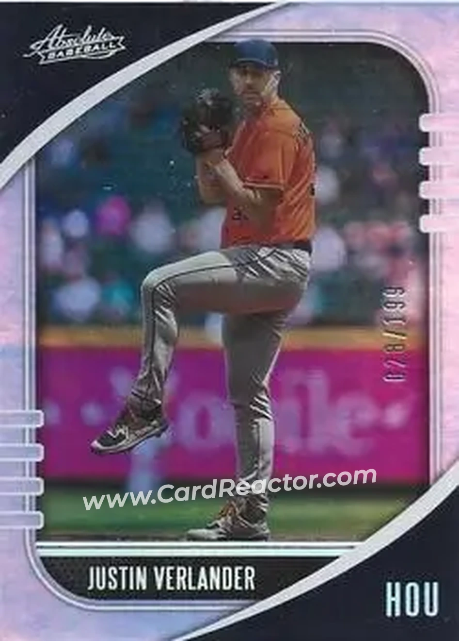 2021 Panini Absolute - Holo Silver #67 - Justin Verlander - Houston Astros - Front
