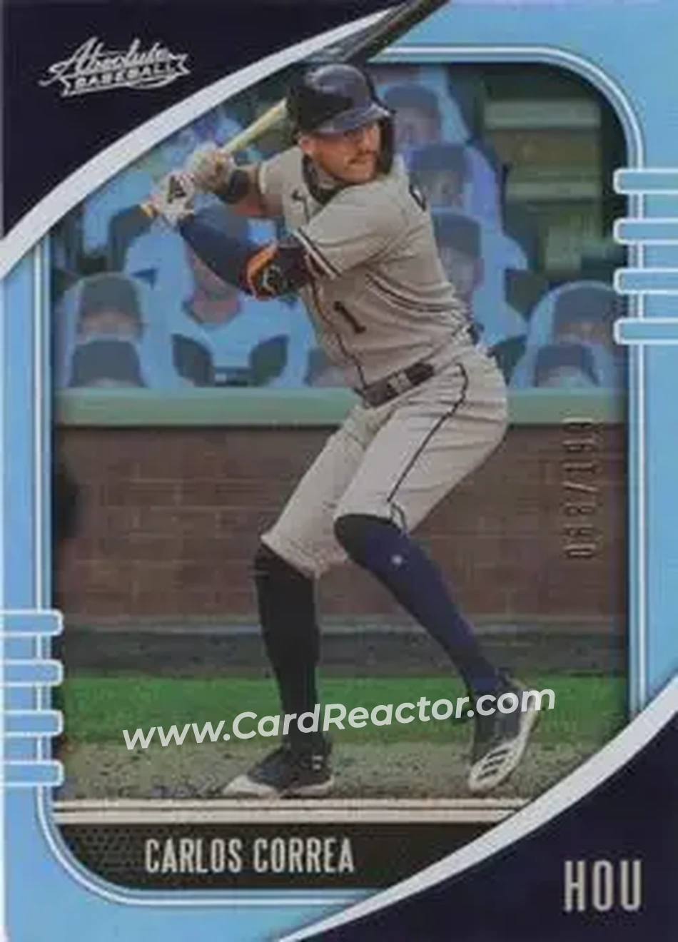 2021 Panini Absolute - Holo Silver #68 - Carlos Correa - Houston Astros - Front