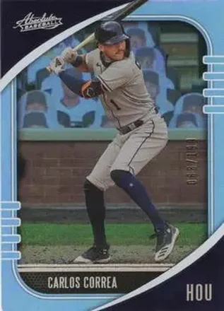 2021 Panini Absolute - Holo Silver #68 - Carlos Correa - Houston Astros