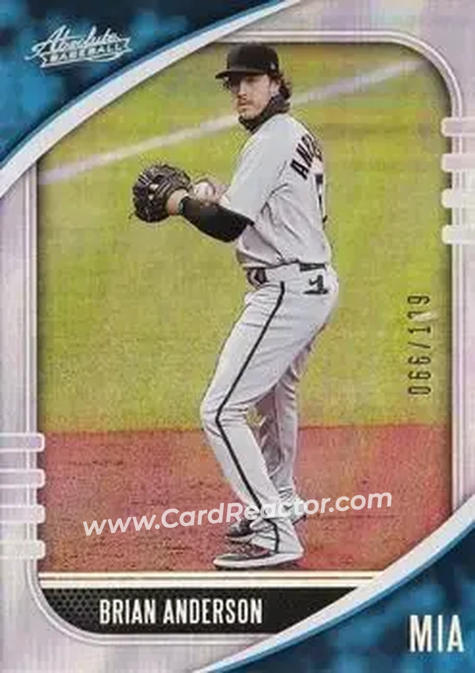 2021 Panini Absolute - Holo Silver #72 - Brian Anderson - Miami Marlins - Front