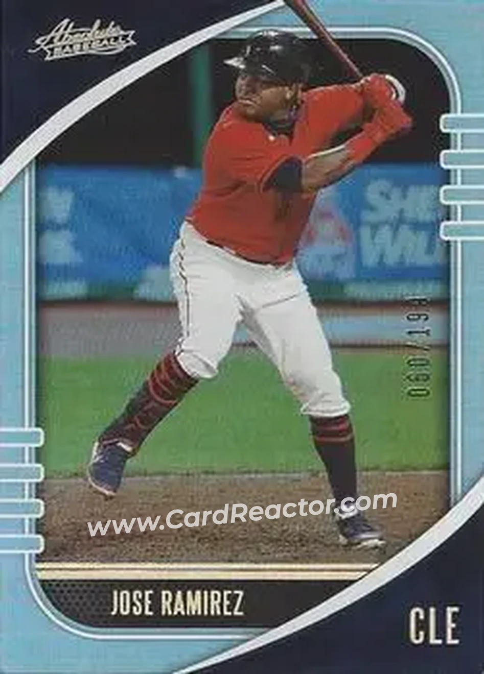 2021 Panini Absolute - Holo Silver #73 - José Ramírez - Cleveland Indians - Front