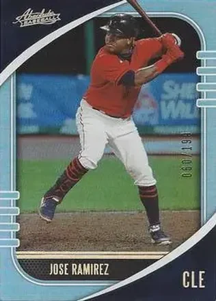 2021 Panini Absolute - Holo Silver #73 - José Ramírez - Cleveland Indians