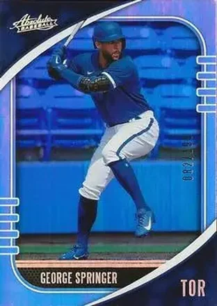 2021 Panini Absolute - Holo Silver #99 - George Springer - Toronto Blue Jays