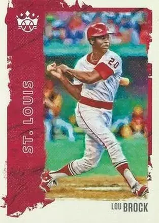 2021 Panini Diamond Kings #26 - Lou Brock - St. Louis Cardinals