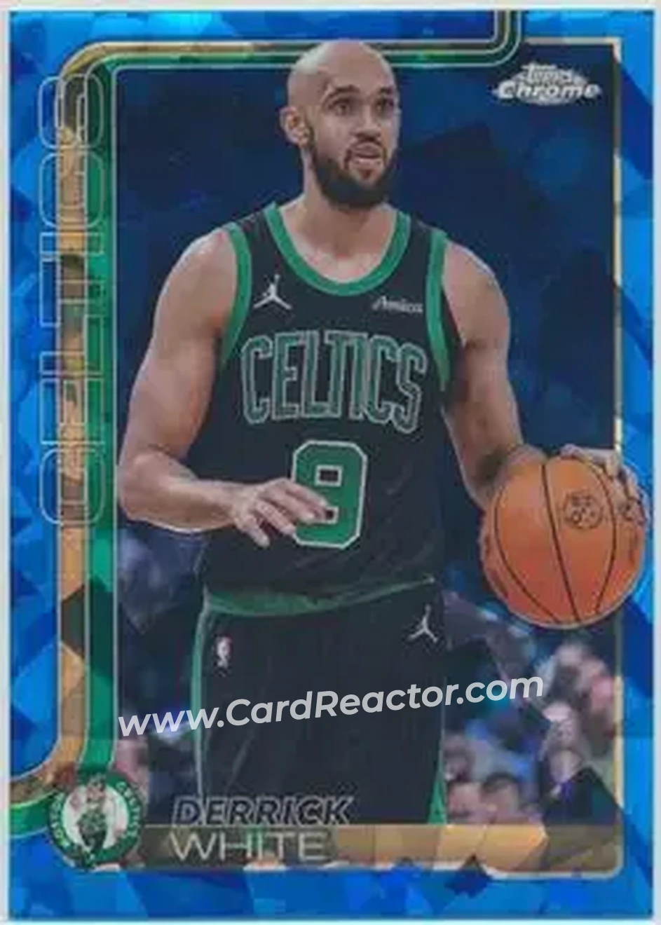 2025-26 Topps Chrome Sapphire Edition #71 - Derrick White - Boston Celtics - Front