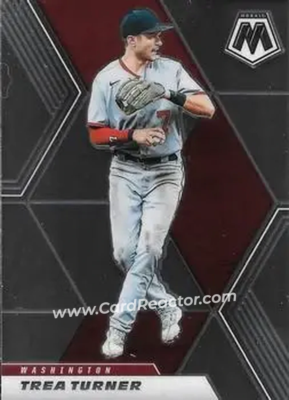 2021 Panini Mosaic #22 - Trea Turner - Washington Nationals - Front