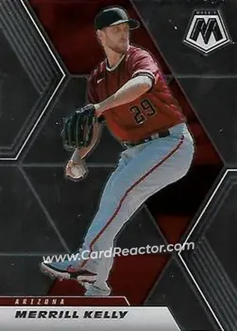 2021 Panini Mosaic #24 - Merrill Kelly - Arizona Diamondbacks - Front 2021 Panini Mosaic #24 - Merrill Kelly - Arizona Diamondbacks - Front