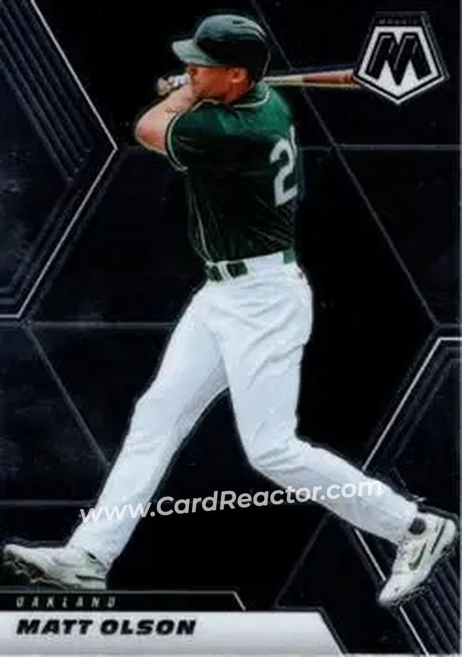 2021 Panini Mosaic #30 - Matt Olson - Oakland Athletics - Front 2021 Panini Mosaic #30 - Matt Olson - Oakland Athletics - Front