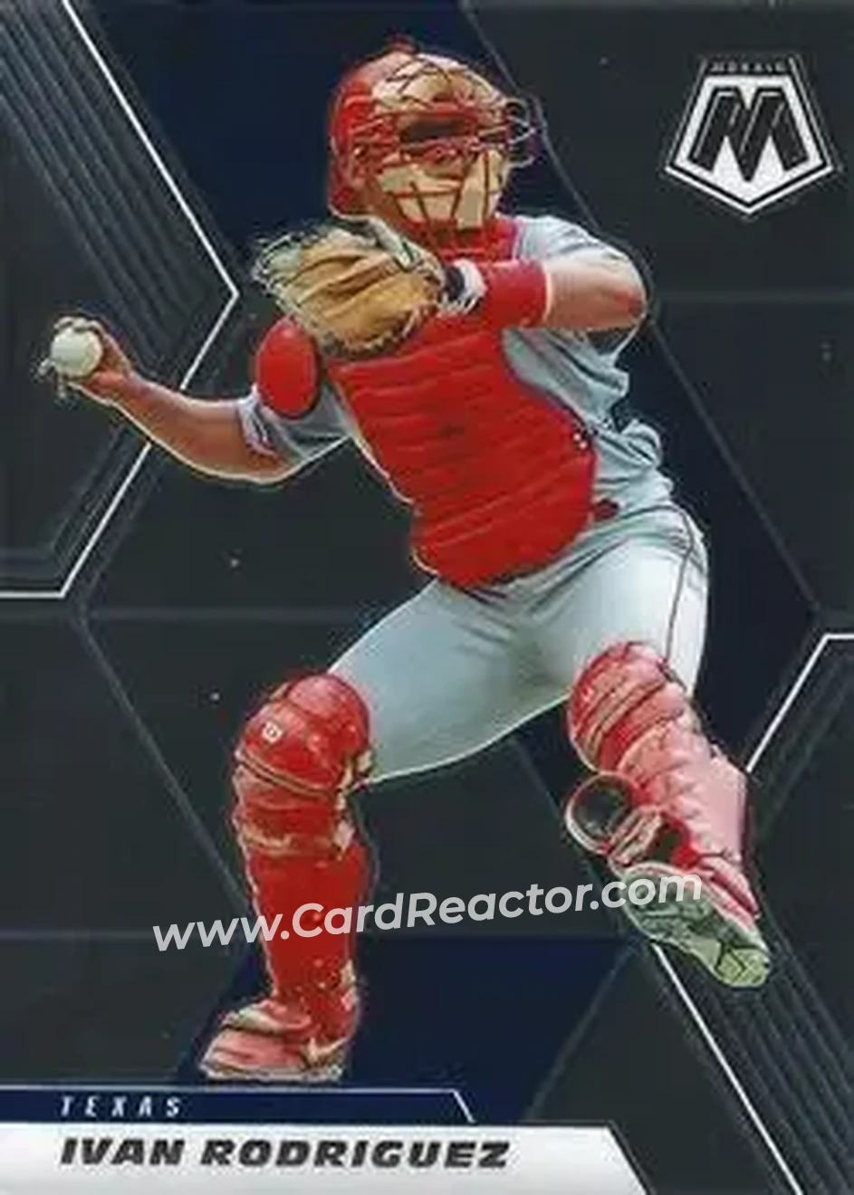 2021 Panini Mosaic #31 - Ivan Rodriguez - Texas Rangers - Front