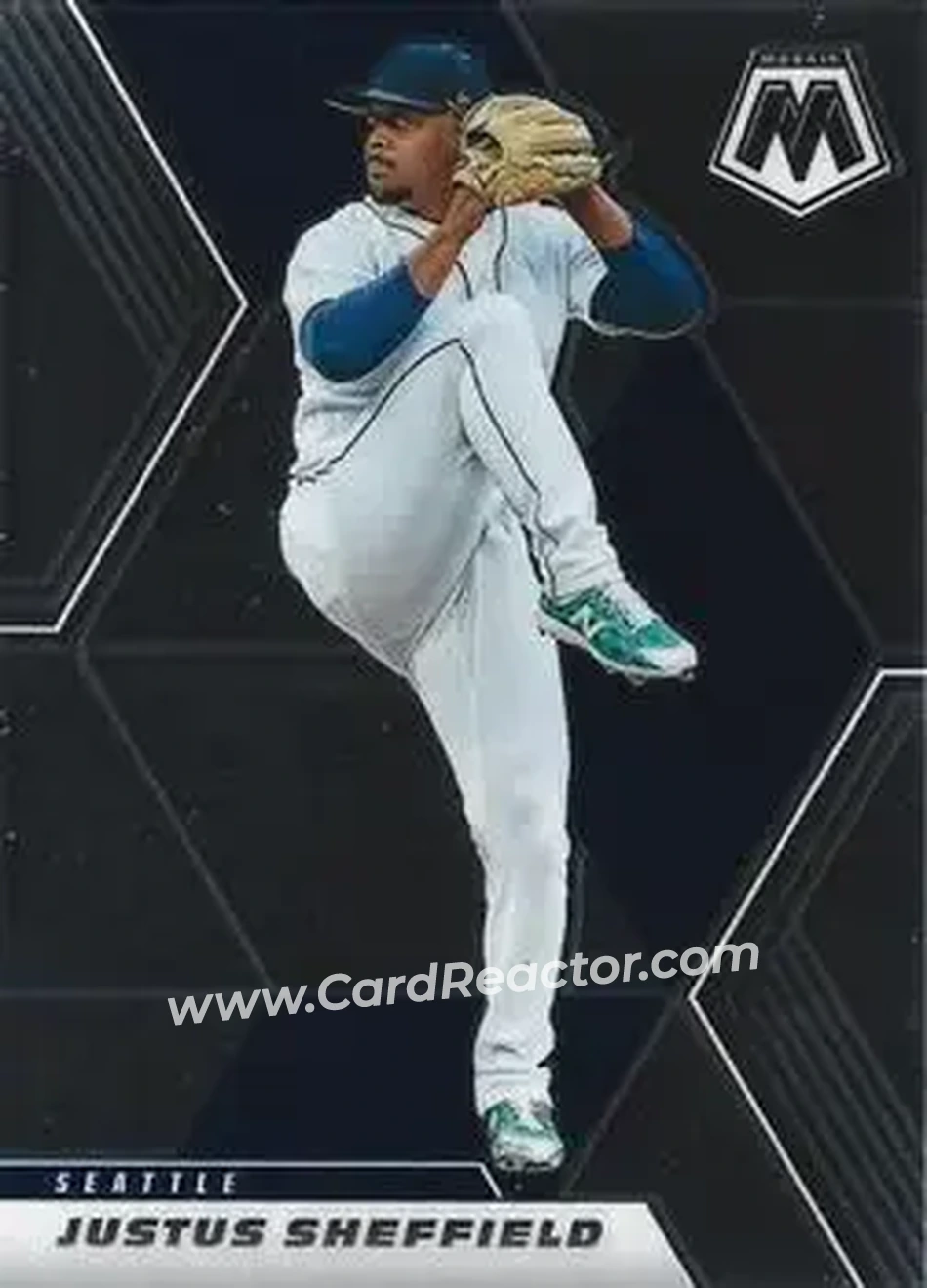 2021 Panini Mosaic #36 - Justus Sheffield - Seattle Mariners - Front
