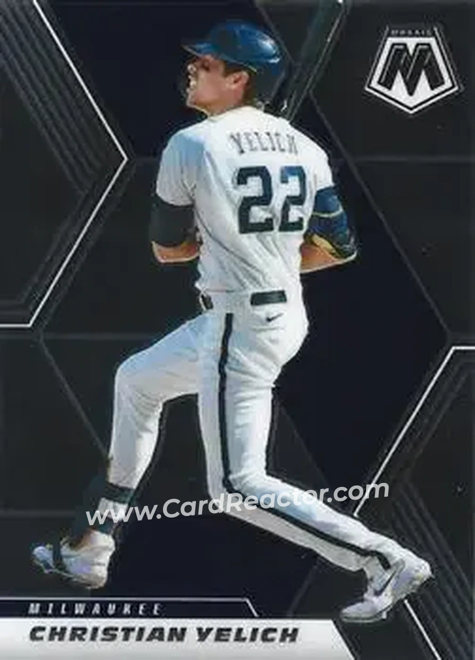 2021 Panini Mosaic #47 - Christian Yelich - Milwaukee Brewers - Front 2021 Panini Mosaic #47 - Christian Yelich - Milwaukee Brewers - Front