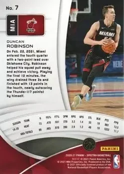 Back of Duncan Robinson