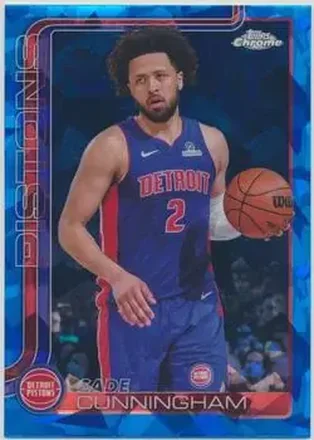 2025-26 Topps Chrome Sapphire Edition #88 - Cade Cunningham - Detroit Pistons 2025-26 Topps Chrome Sapphire Edition #88 - Cade Cunningham - Detroit Pistons